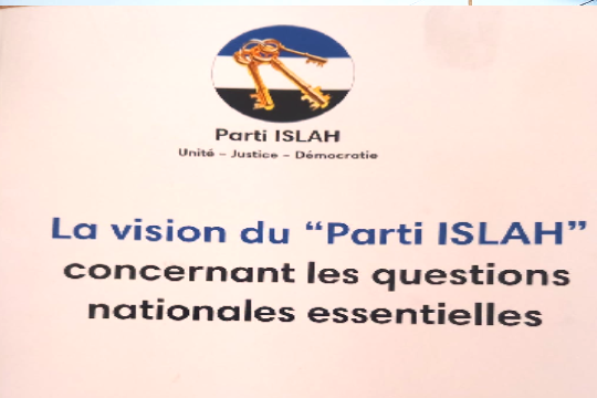 " Pour un État de droit, une démocratie responsable et une citoyenneté au service de l'intérêt général."