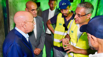 Réseau électrique de Nouakchott : le président El Ghazouani sur le site du sinistre