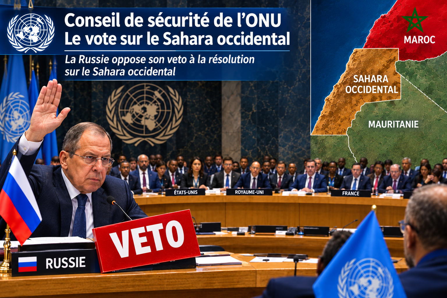 Sahara occidental : un an après la résolution  2797, le veto russe rebat les cartes à l'ONU