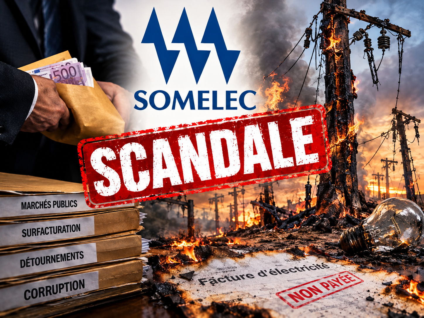 Le rapport sur les incendies de la SOMELEC met le gouvernement sous pression