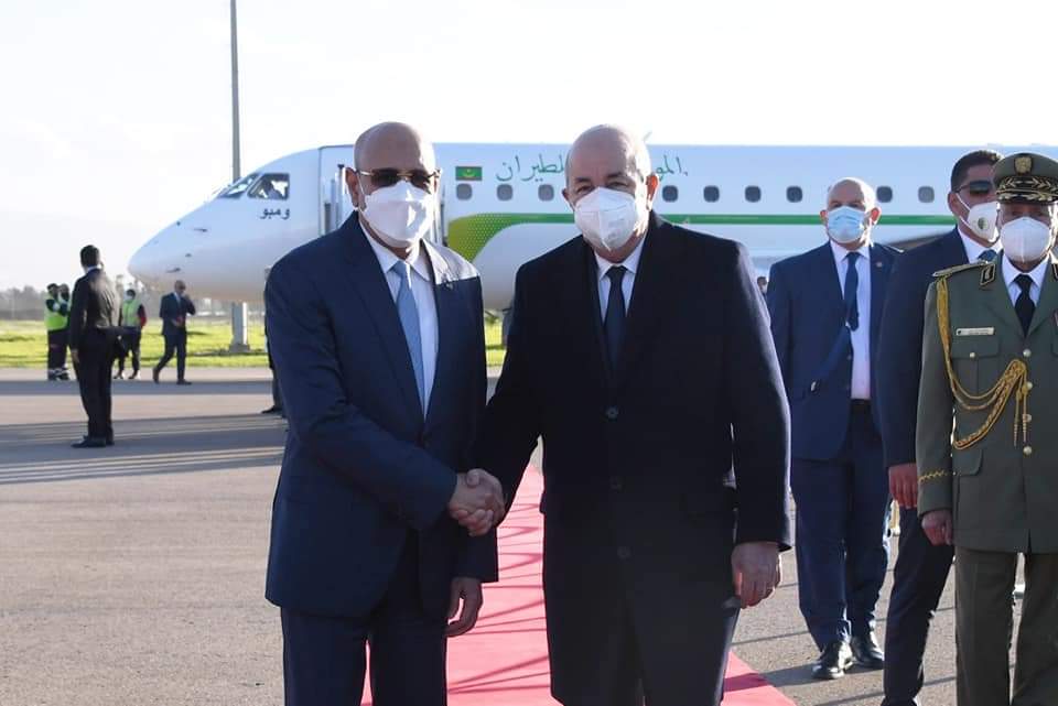Arrivée du président Ghazouani à  Alger