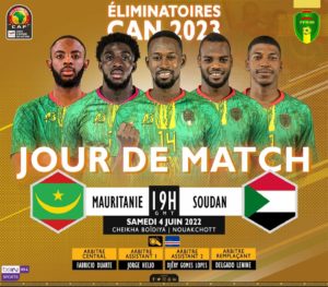 ÉLIMINATOIRES CAN2023, MAURITANIE -SOUDAN