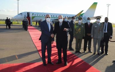 Arrivée du président Ghazouani à  Alger