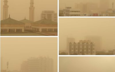 Nouakchott sous l’emprise d’une forte tempête de poussière