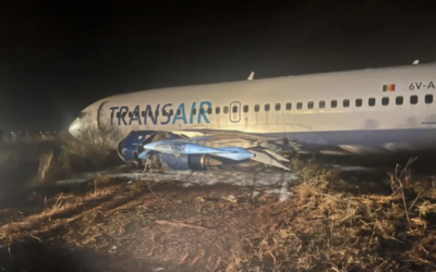 Sortie de piste d’un avion à l’aéroport de Dakar