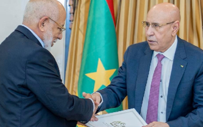Entretiens entre le Président mauritanien et le Président du Conseil national sahraoui
