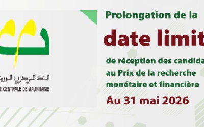 Prix de la recherche monétaire et financière : Prolongation des délais de dépôt des dossiers de candidature