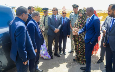Des ministres s&rsquo;assurent du bon déroulement des travaux de construction de la rocade de Nouakchott